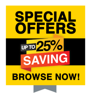 Special Deals up to 25% Off
