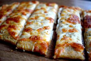 Cheesy Keto Breadsticks