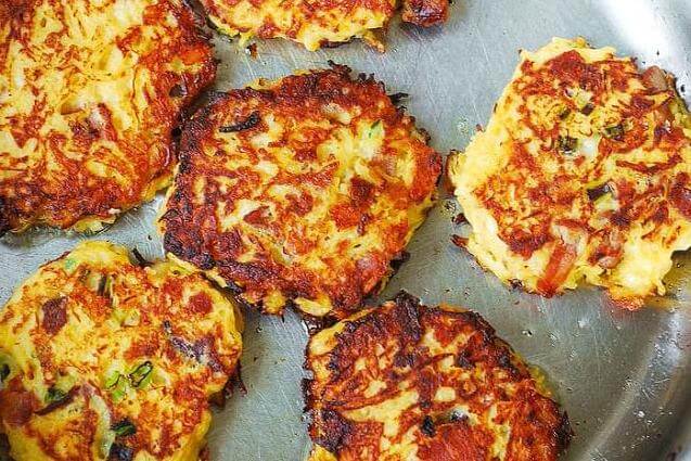Low Carb Bacon Cheddar Fritters